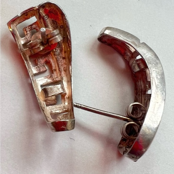 Vintage SET Sterling Silver Bracelet and Earring - Picture 4 of 5